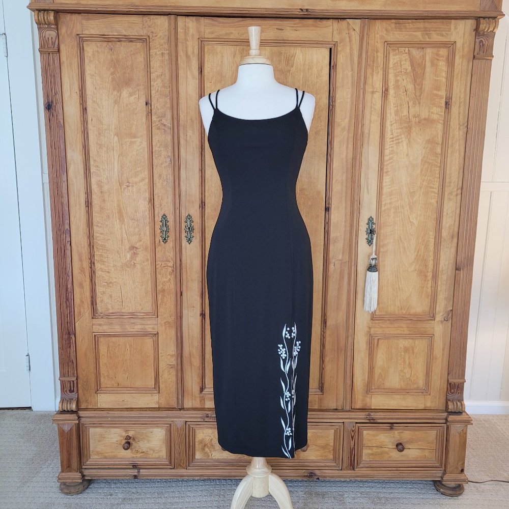 Fashion 1001 Nights Body Con Black Party Prom Evening Dress. Size 6/8 - Picture 3 of 10
